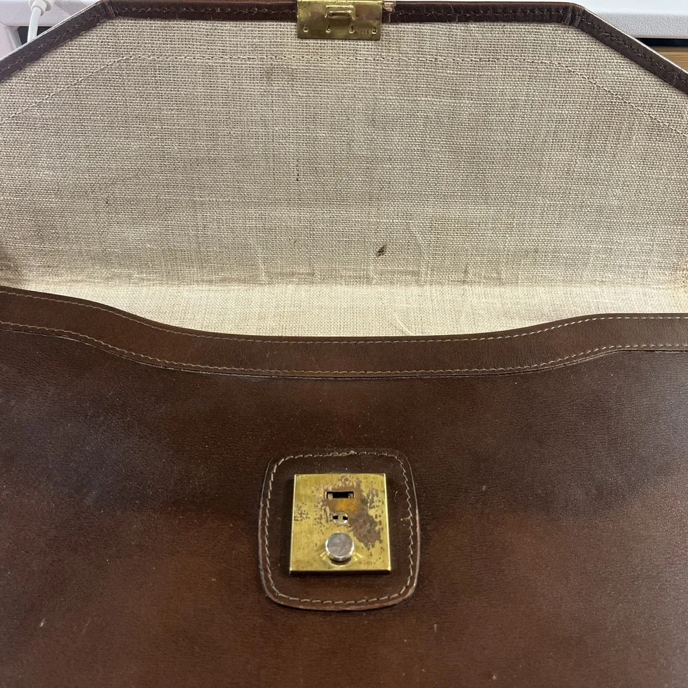 Vintage Hartmann Leather Laptop Document Portfolio Envelope Briefcase 1950 Talon
